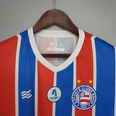 Camisa Bahia II 21/22 Esquadrão Masculina - Azul+Vermelho - Urban Store 