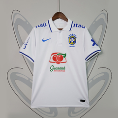 Camisa Seleção Brasileira POLO - Nike branco - Todos os Patrocínios