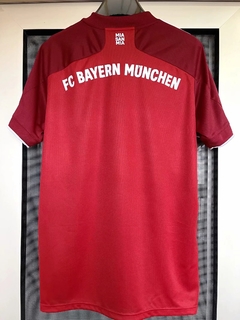 Camisa Bayern de Munique Home 21/22 Adidas Masculina - Vermelho+Vinho - comprar online