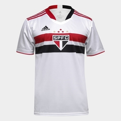 Camisa São Paulo I 21/22 Adidas Masculina - Branco+Vermelho