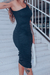Vestido Kylie Franzido Lateral Midi - loja online