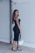 Vestido Kylie Franzido Lateral Midi