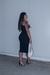 Vestido Kylie Franzido Lateral Midi