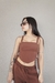 Corset Ilhós Marrom - loja online