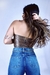 Cropped Over Tube Couro - comprar online