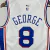 Imagem do Philadelphia 76ers 2023/2024 George 8 Branca