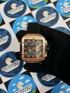 ▶️ RELÓGIO HUBLOT SQUARE BANG ROSE E BLACK na internet