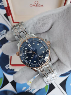 ▶️ RELÓGIO OMG SEAMASTER PROFISSIONAL DIVER 300 AZUL E ROSE - comprar online