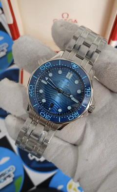 ▶️ RELÓGIO OMG SEAMASTER DIVER 300 AZUL na internet