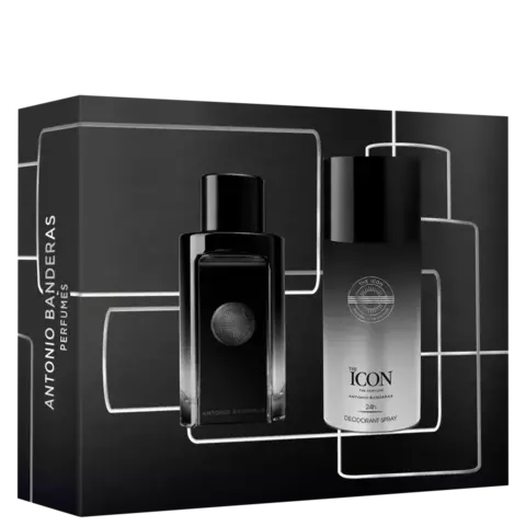 Conjunto The Icon Banderas Masculino - Eau de Parfum 100ml + Desodorante Spray 150ml
