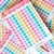 Planilla de Stickers Dulce Alfabeto