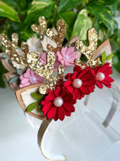 Vai Guria! Tiara Reninha Vermelha | Monte 1 peça - comprar online