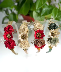 Kit Tiara Floral Festas Nude- monta 1 peça - comprar online