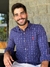 Camisa Social Ralph Lauren Xadrez Azul Marinho Small Pony Vermelho na internet