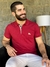 Polo Burberry Bordo com Logo Dourado