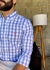 Camisa Social Ralph Lauren Xadrez Branca Pony Rosa - The New Men's Multimarcas