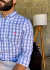 Camisa Social Ralph Lauren Xadrez Branca Pony Rosa - The New Men's Multimarcas