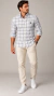 Camisa RL Xadrez Branco Pony Preto