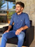 Camisa Social Ralph Lauren Micro Xadrez Azul Marinho Small Pony Verde - comprar online