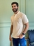 Polo Lacoste Classic Fit cor Creme - comprar online
