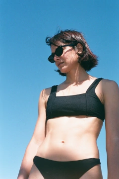 TOP MILA BLACK WAVE - Ananda Swimwear