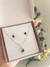 Conjunto prata 925 zircônia preta Sif