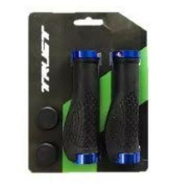 MANOPLA TRUST ERGONOMICA PRETA C/TRAVAS AZUL | 000772