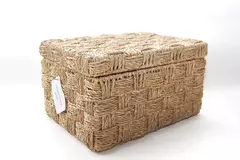 Canastos Ratan con tapa - Blanqueria santina