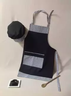 Delantal Combinado Gabardina
