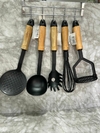 Utensilios Teflon Mango Madera
