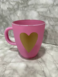 Tazas de Vidrio estampadas rosas