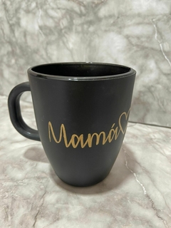 Tazas de Vidrio estampadas Negro - comprar online