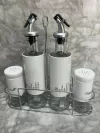 Set x4 aceitero, vinagrero, salero y pimentero