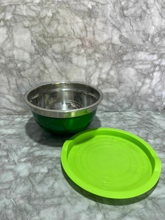 Bowl de acero 19cm - Con tapa - comprar online