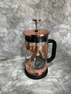 Cafetera Francesa Vidrio Acero Con Embolo 1lt
