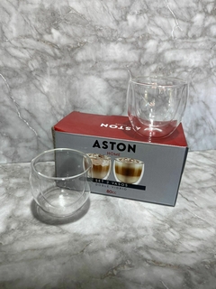 Set x2 Tacitas Cafe Doble Vidrio 80cc. - comprar online