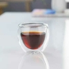 Set x2 Tacitas Cafe Doble Vidrio 80cc.