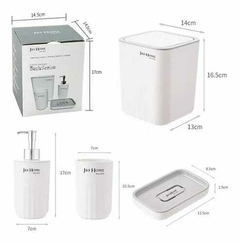 Set baño x4 piezas en internet