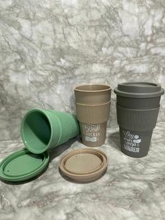 Vaso termico Plastico con banda silicona - comprar online