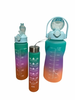 Set Botellas Motivacionales X 3. COD: 2933.
