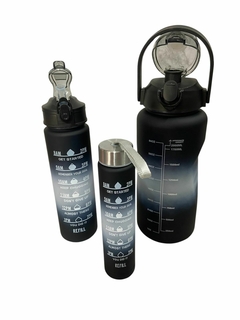 Set Botellas Motivacionales X 3. COD: 2933. - Blanqueria santina