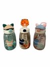 Botella De Agua Infantil Oso Tapa Sorbete Correa 550 Ml. COD: 2932.