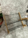 Secaplatos organizador de dos niveles en madera y metal. COD: 1549.