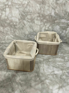 Cesto Cuadrado de Melamina 15x15x10 cm - ¡Estilo y Organización!. COD: 3251. - comprar online