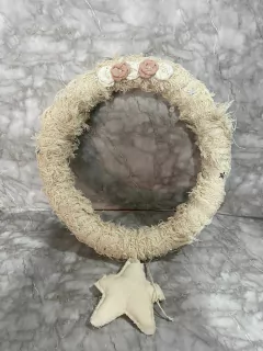 Corona de Navidad Artesanal 30 cm - Elegancia y Calidez Navideña. COD: 4511.