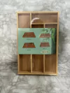 Porta Cubiertos de Madera de Bambú – 33,5x21,5x3 cm | Elegancia y organización. COD: 1153.