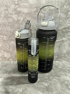 Set de 3 Botellas Motivacionales con Bombilla y Pico - ¡Capacidad y Motivación en Cada Sorbo!. COD: 2933.