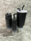 Set de Vaso con Manija y Bombilla + 2 Botellas de Plástico – 1,7L, 700ml y 270ml. COD: 2935.