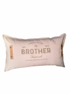 Almohadones decorativos 70x40 cm con detalles en cuero y frases únicas. COD: 3036.