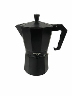Cafetera Italiana VONNE Negra 300ml – Para 6 Tazas. COD: 1036.